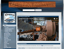 Tablet Screenshot of chesapeakewoodturners.com